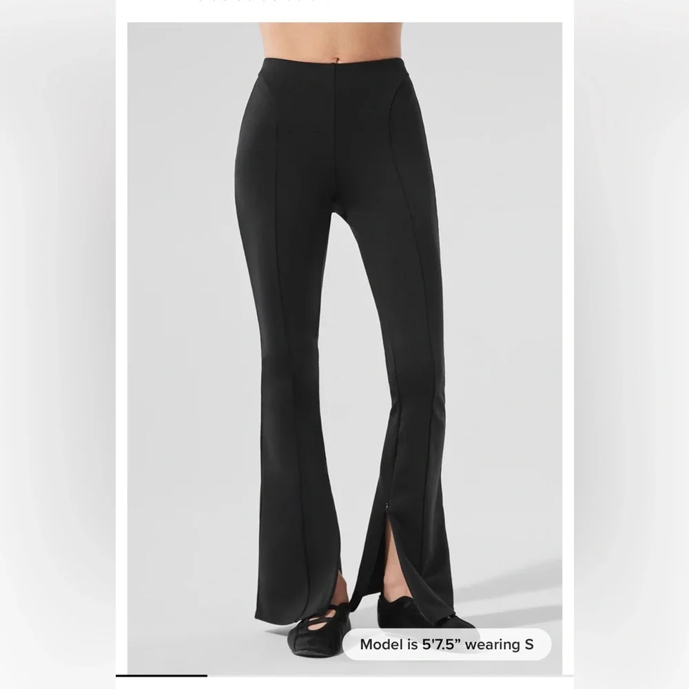 ALO Yoga airbrush high-waist flutter Black Leggings - Picture 12 of 16
